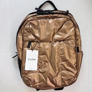 Calpak Luka Laptop Backpack Padded Travel Work School Bag Luggage Copper Color